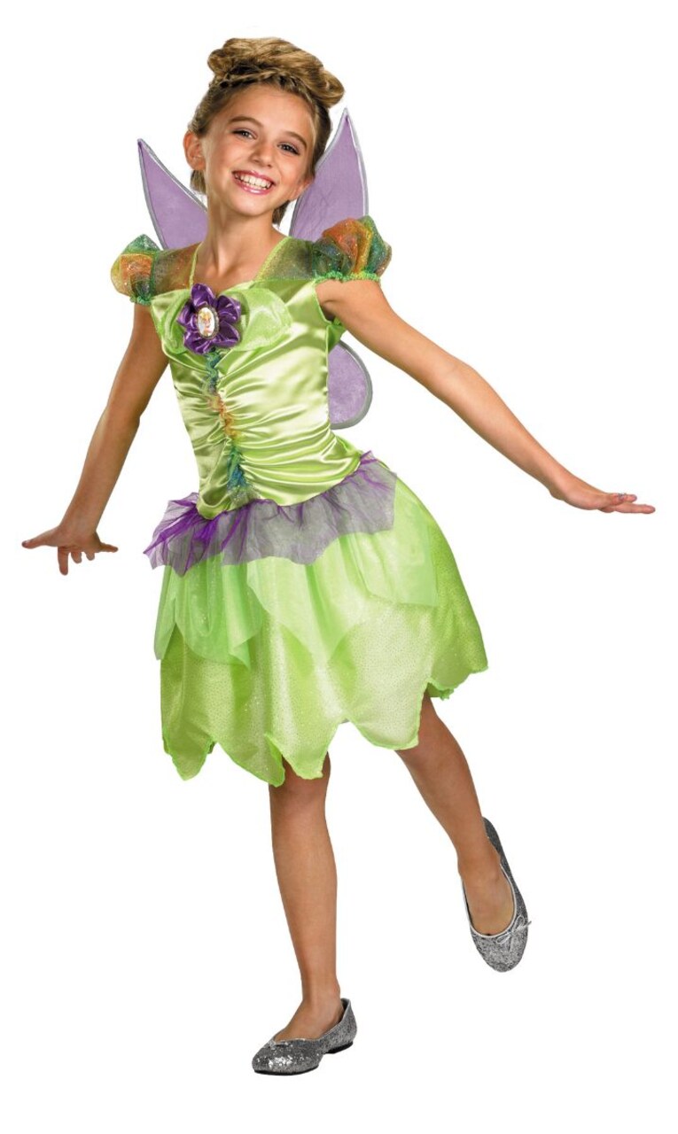 The Costume Center Green and Purple Tinker Bell Rainbow Girl Child Halloween Costume - Small